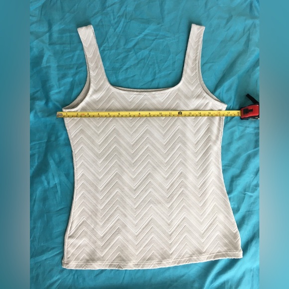 WHBM EUC light grey textured tank top. - Picture 3 of 4